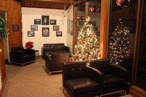 Mattapoisett Family Dental christmas reception area photo 